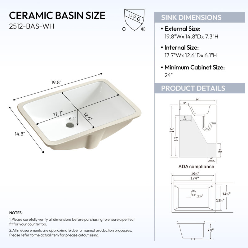 Vinnova Zevio 25 in. W x 22 in. D Natural Marble Vanity Top in